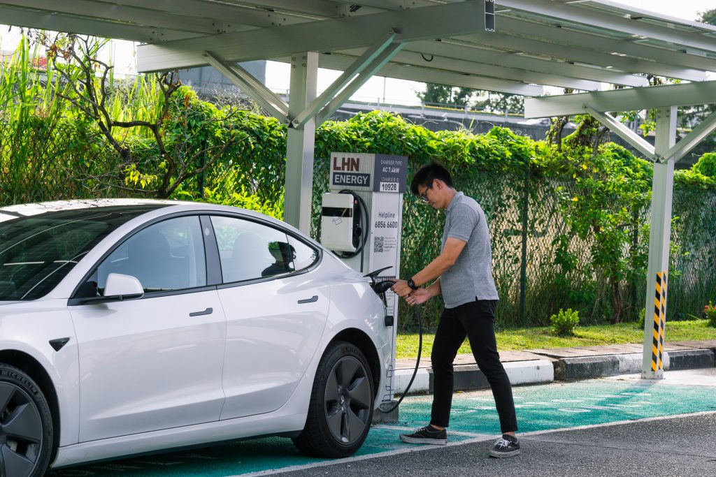 Car charging at 10 Raeburn Park