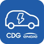 ENGIE electric vehicle advertising logo.