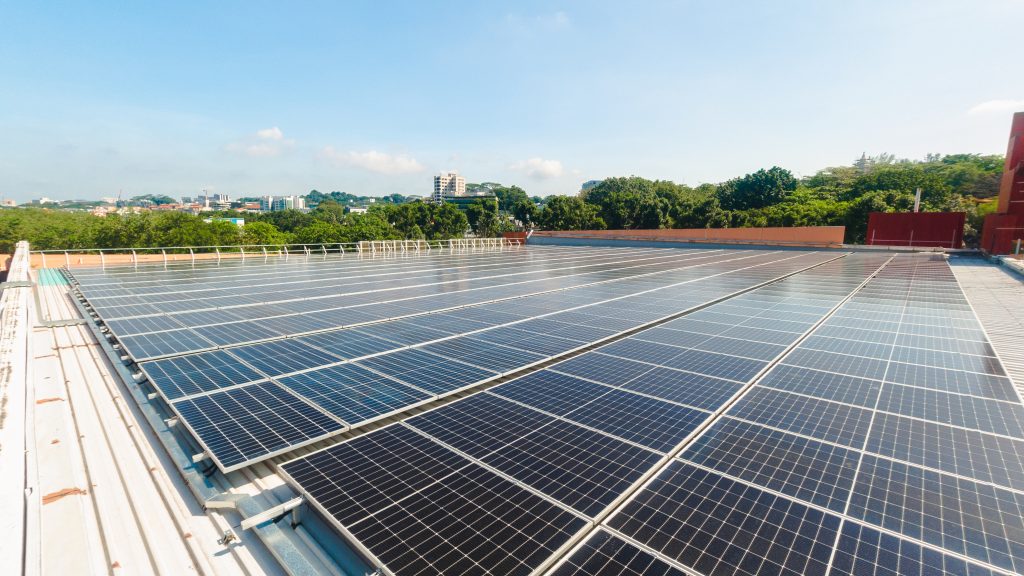 overview of solar panels at 27 west coast highway