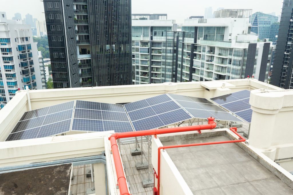 Solar Panels at 2 Mount Elizabeth